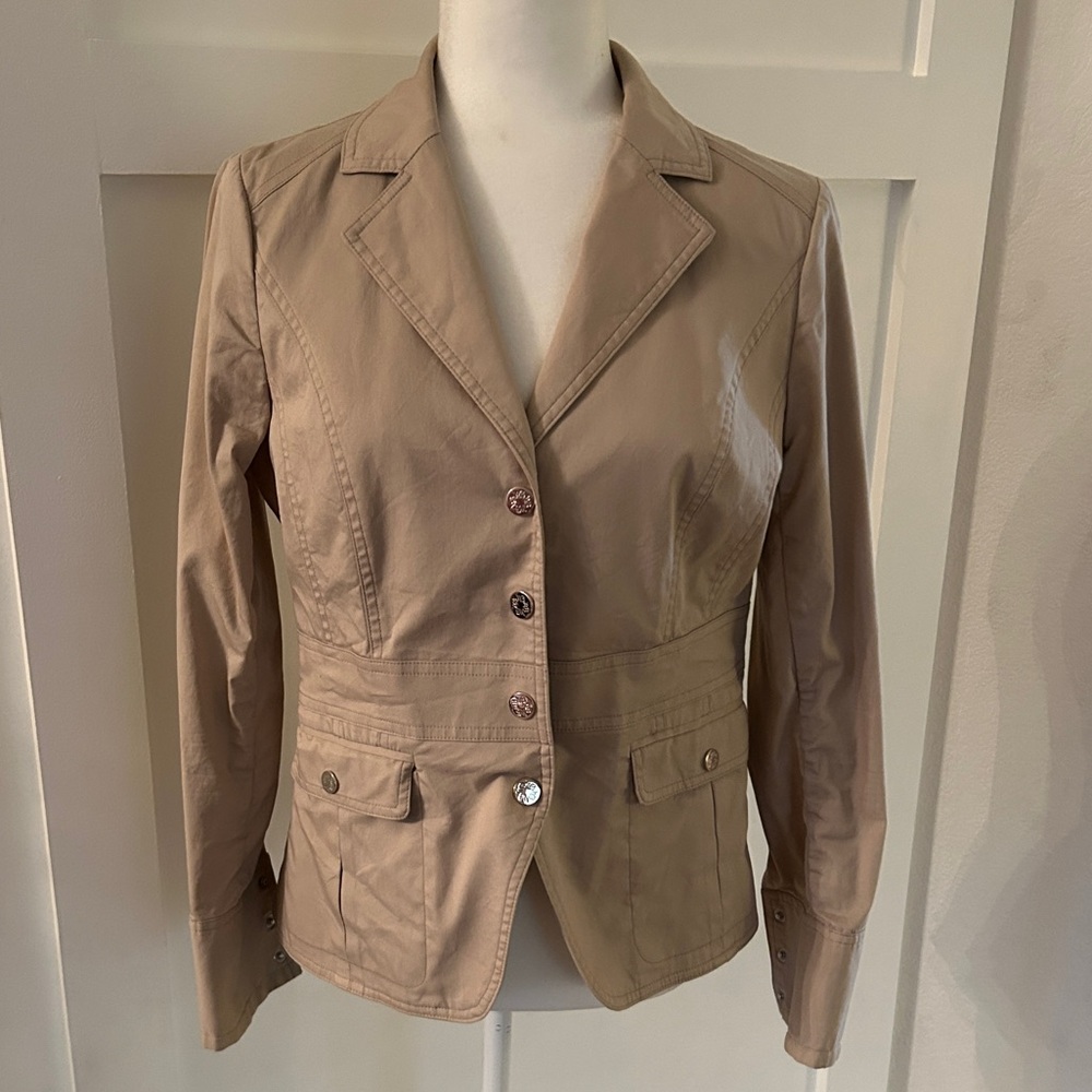 White House Black Market Peplum Blazer Jacket 8